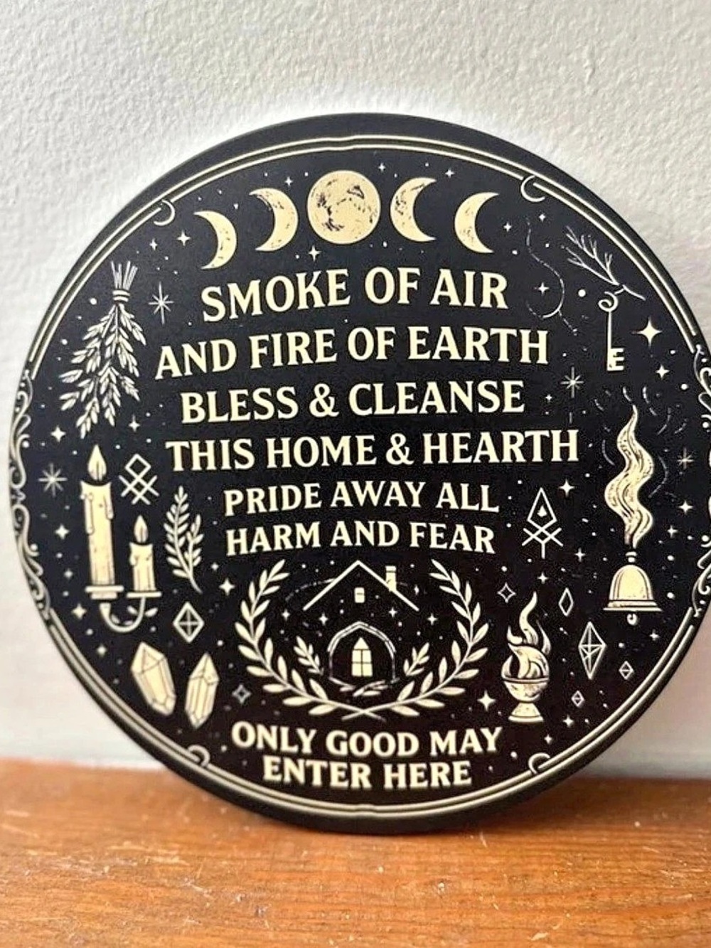Witchy Wall Decor in Black & Gold